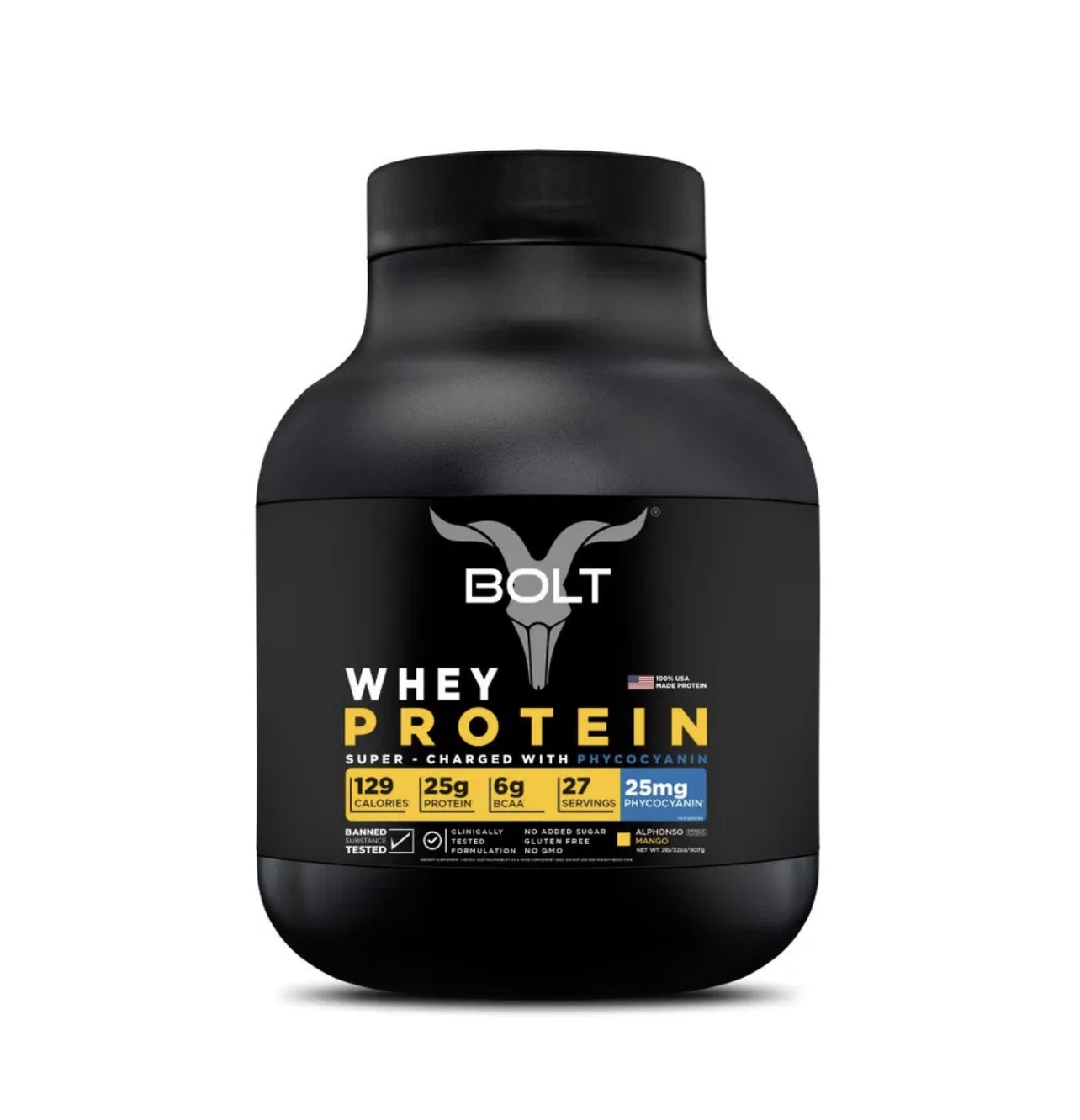 Bolt 100% Whey Protein Powder | 25g Protein 2lbs