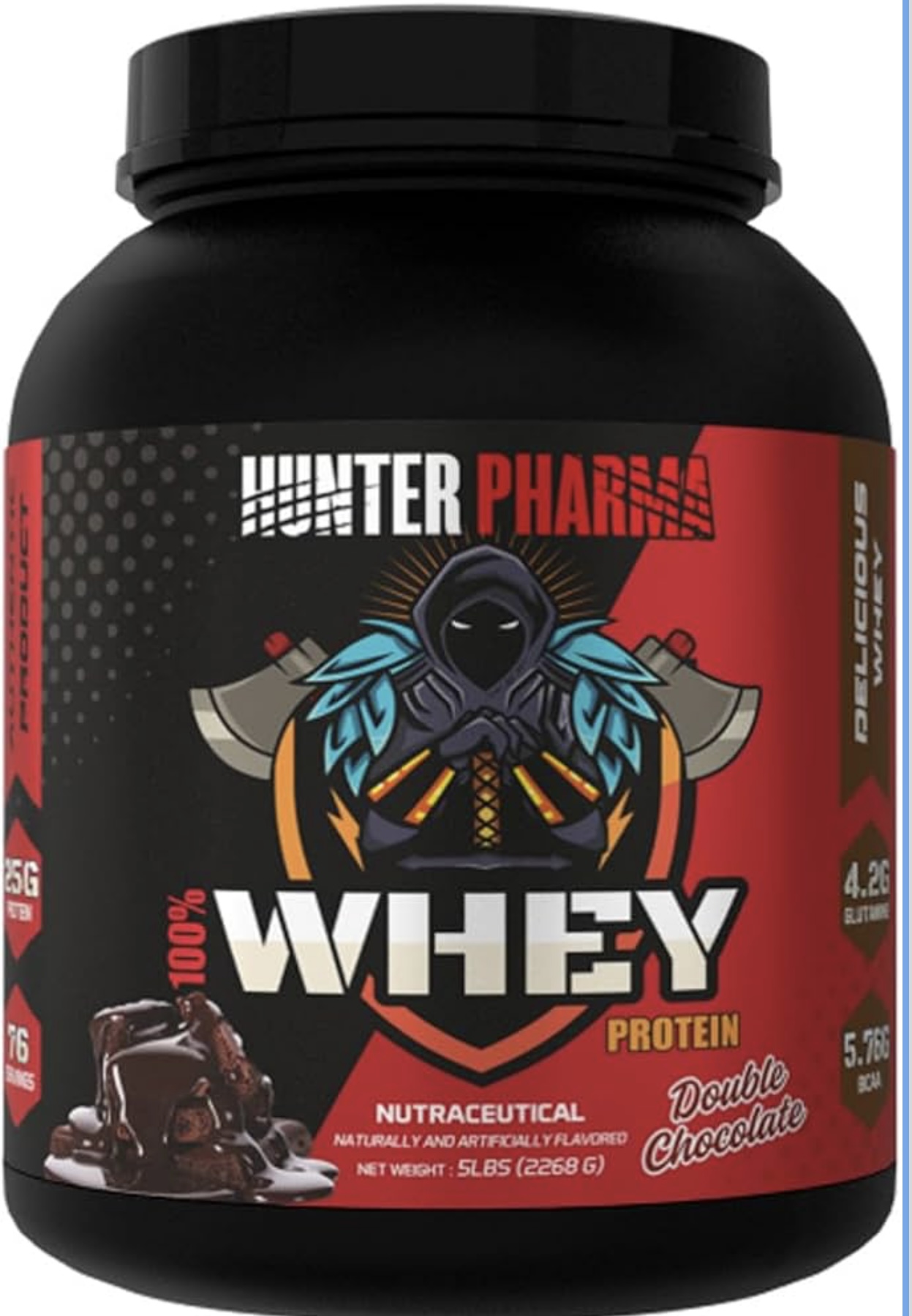Hunter Pharma 100% Whey protein | 5lbs |76 Serving