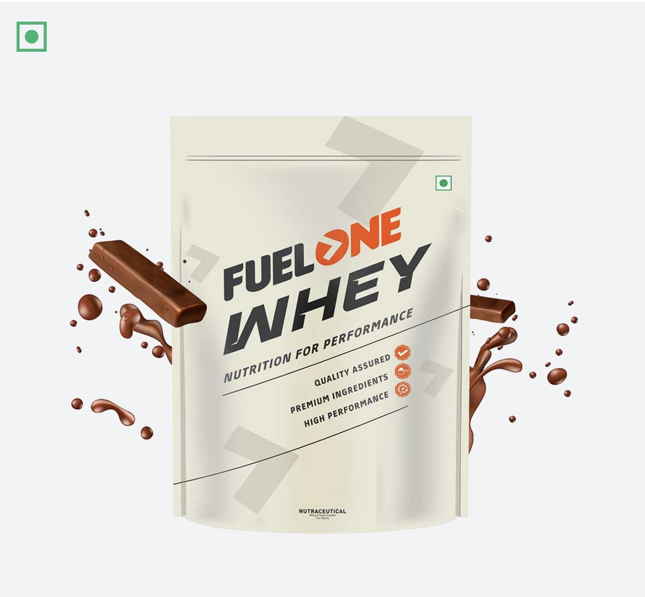 FUELONE Whey Protein (Chocolate, 1kg / 2.2lbs) | 24g Protein