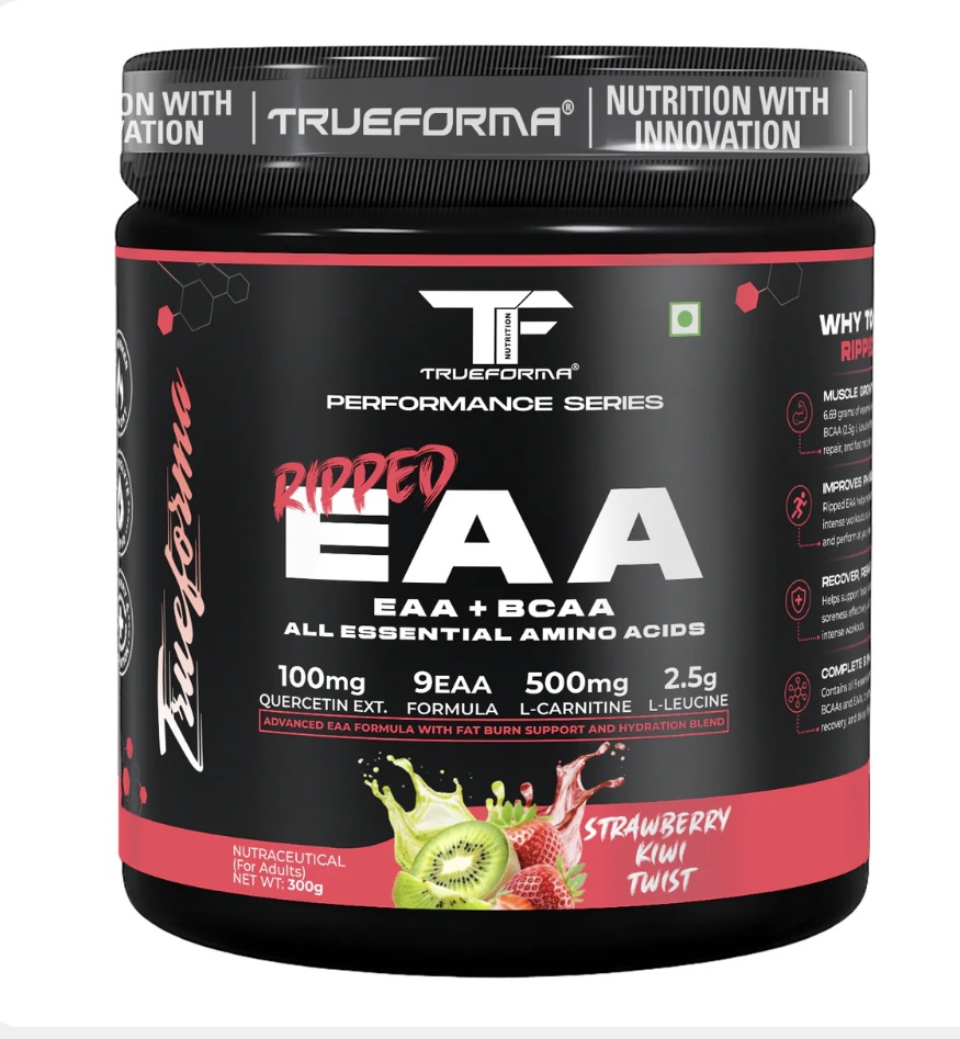 Trueforma® Ripped EAA + BCAA | Essential Amino Acids with Fat Burner Support | 30 Servings