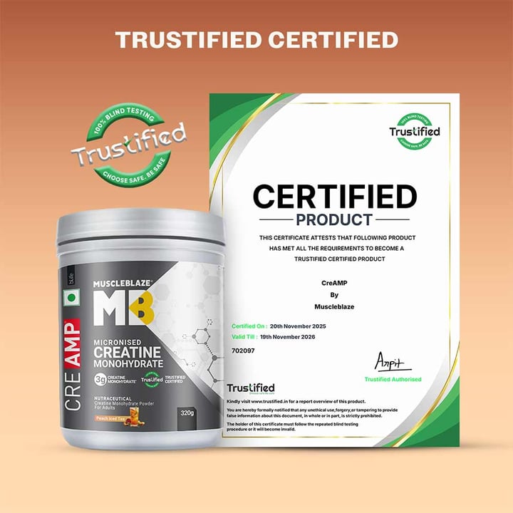 MuscleBlaze Creatine Monohydrate CreAMP 320 Gm