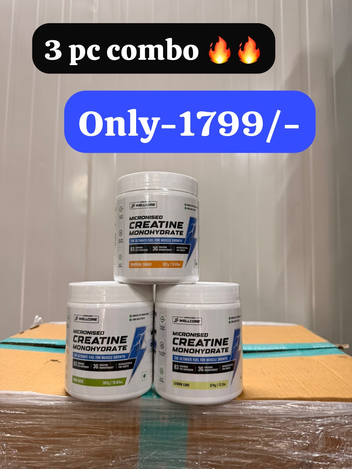 Wellcore creatine 307 gm fresh srock