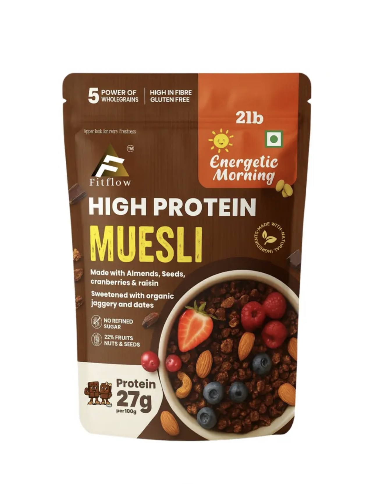 FITFLOW HIGH PROTEIN MUESLI | 27G PROTEIN