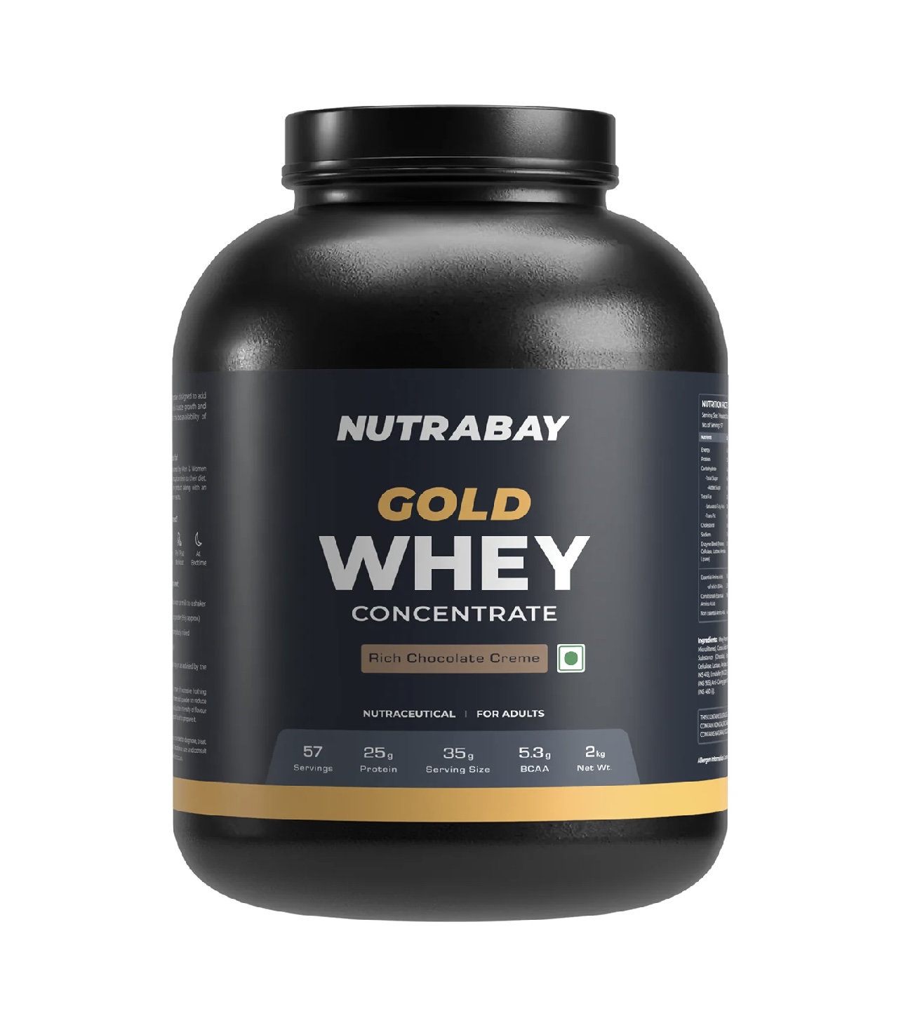 Nutrabay Gold 100% Whey Protein Concentrate|25G Protein|Muscle Support & Recovery|Mango | 2 Kg
