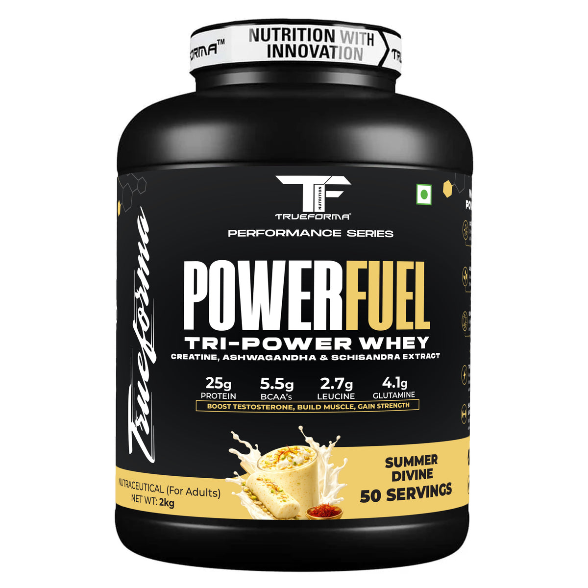 Trueforma® Power Fuel – Whey Protein with Creatine & Ashwagandha 2kg