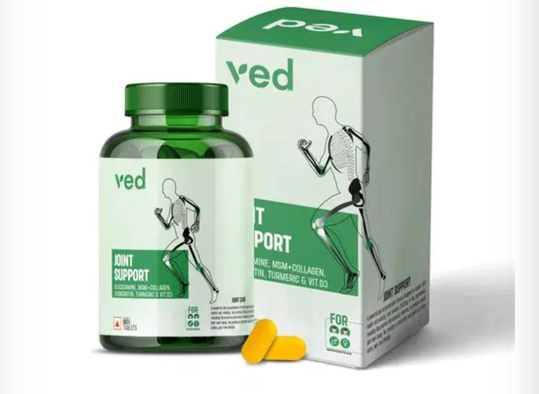 VEDayu Glucosamine 2100mg, Methyl Sulfonyl Methane 1050mg & Chondroitin 300mg Tablets for Joint Support Supplement with Collagen & Vitamin D3 600 IU Per Servings 90 Tablets