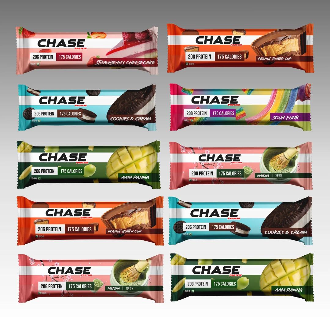 Chase protein bar 20 gm protein|Size 50g