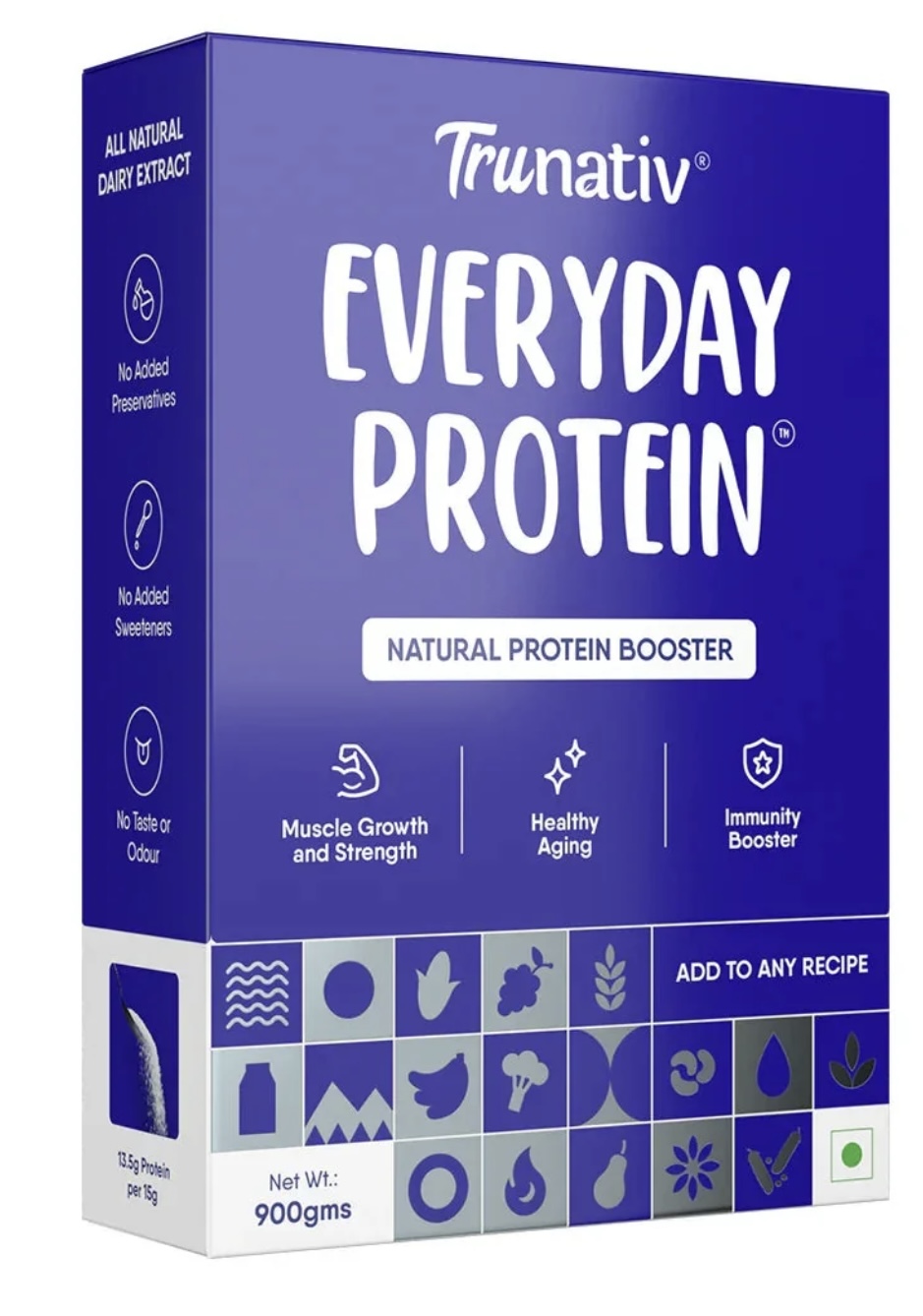 TruNativ Everyday Protein, Whey Isolate 90%, 900g