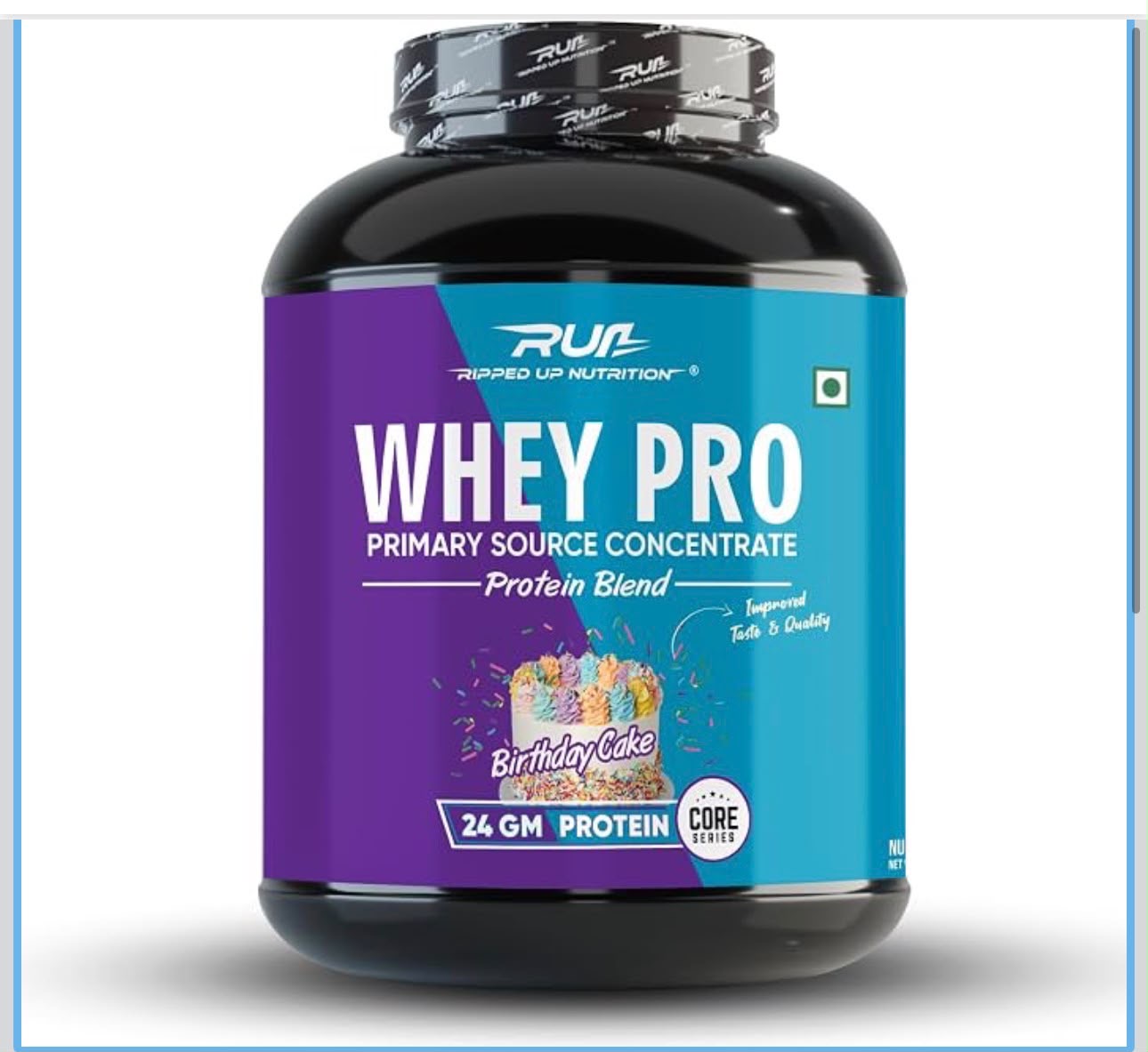 Ripped Up Nutrition Whey Pro (Trustified) | 24g Protein, 0g Sugar | 1.8 Kg, 55 Servings